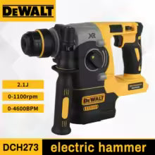 DEWALT DCH273 20V 6.0Ah Brushless SDS-Plus Rotary Hammer 2.1J 360° Handle Stepless Speed for Concrete Drilling