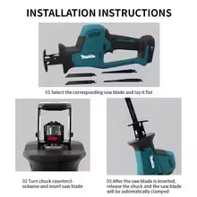 Makita DJR189 18V Cordless Electric Reciprocating Saw Brushless Rechargeable Wood Metal Cutting Saw Portable Saw Power Tool