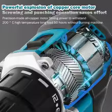 Makita Original DDF487 Cordless Driver Drill 18V Brushless Electric Impact Screwdriver Rechargeable Power Tool (ony tool)
